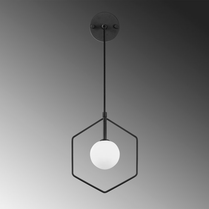 Opviq Geometri - 11105 Lámpara de pared ajustable blanco y negro